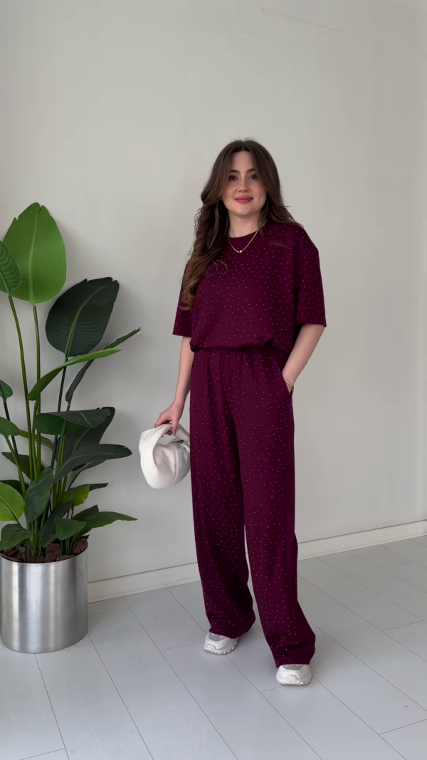 Navy Blue Polka Dot Co-ord Set – 3 Color Options Available - Image 2