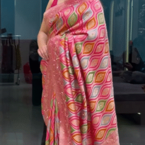 Exquisite Multicolor Silk Saree – A Timeless Elegance