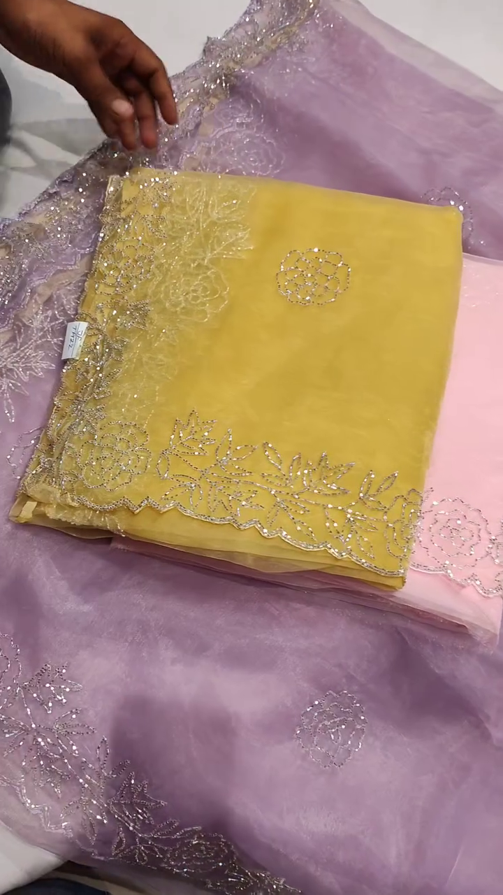 Elegant Embroidered Net Fabric – A Timeless Blend of Grace & Sophistication - Image 3