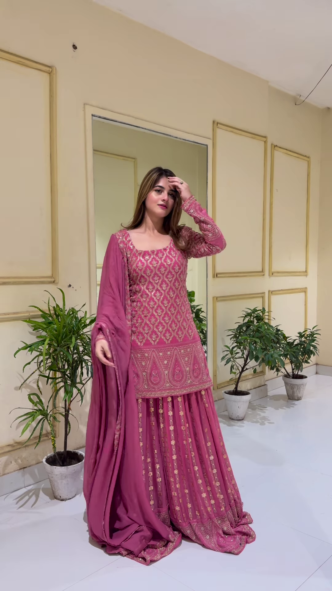 Elegant Pink Ethnic Ensemble – A Perfect Blend of Tradition and Style - Image 3