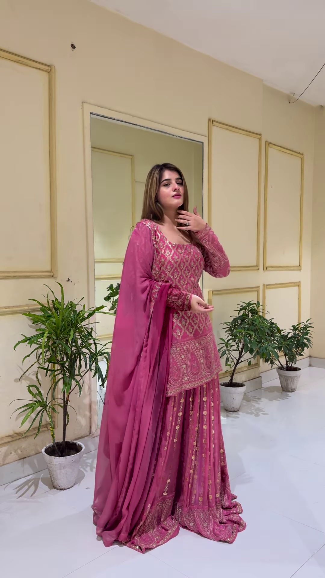 Elegant Pink Ethnic Ensemble – A Perfect Blend of Tradition and Style - Image 2
