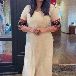 Beautiful South Cotton Embroidery Kurta with Pant – A Perfect Blend of Comfort and Traditional Elegance