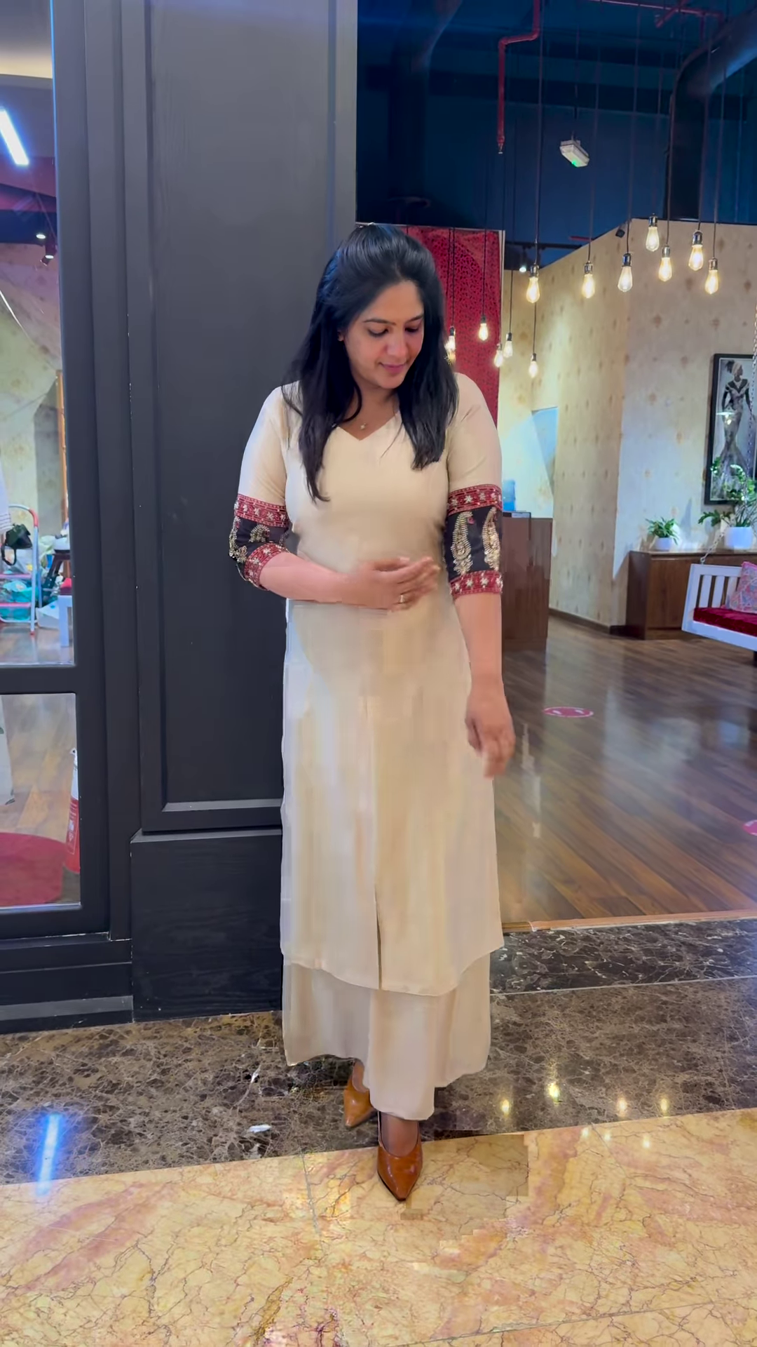 Beautiful South Cotton Embroidery Kurta with Pant – A Perfect Blend of Comfort and Traditional Elegance - Image 3