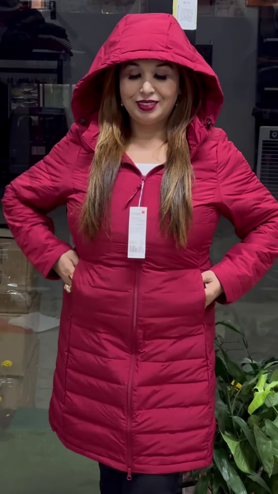 βοΈ Winter Luxe Puffer Coat β Gray, Red, Yellow & Black Edition π€β€οΈππ«οΈ