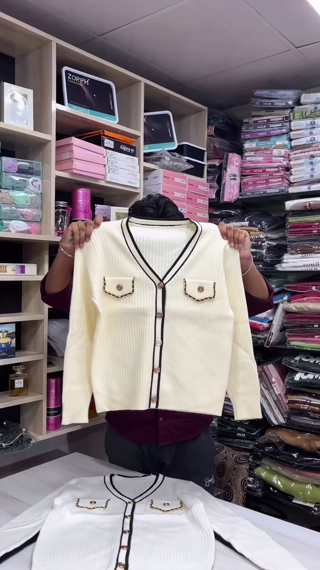 Pearl-Trim Cardigan | Polished Knit, Everyday Charm ✨