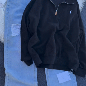 Half‑Zip Fleece Sweatshirt | Sporty Ease, All‑Day Comfort ⚡🧶