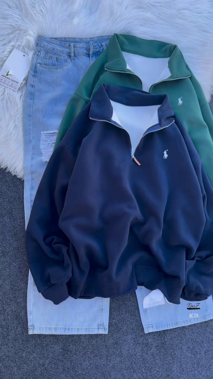 Half‑Zip Fleece Sweatshirt | Sporty Ease, All‑Day Comfort ⚡🧶 - Image 5