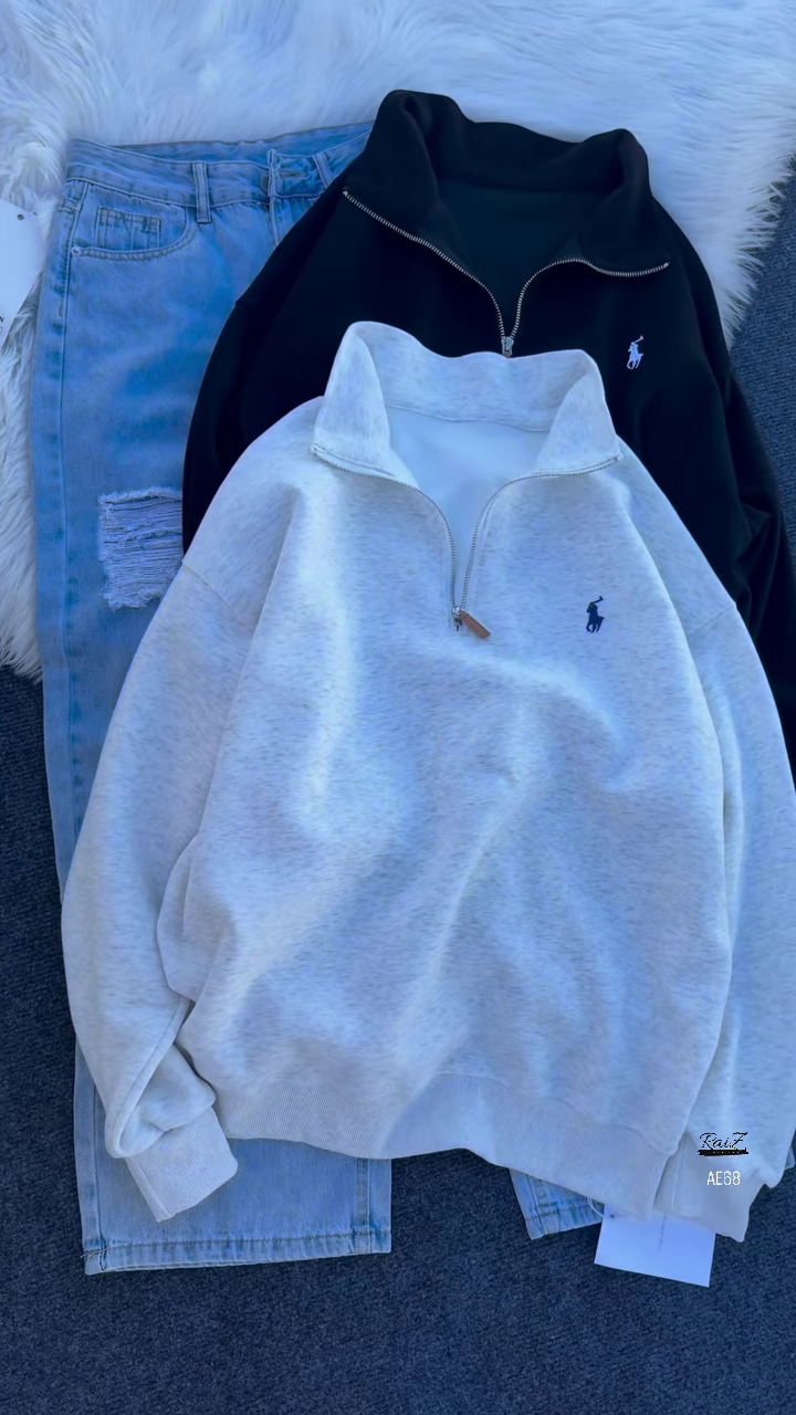 Half‑Zip Fleece Sweatshirt | Sporty Ease, All‑Day Comfort ⚡🧶 - Image 3