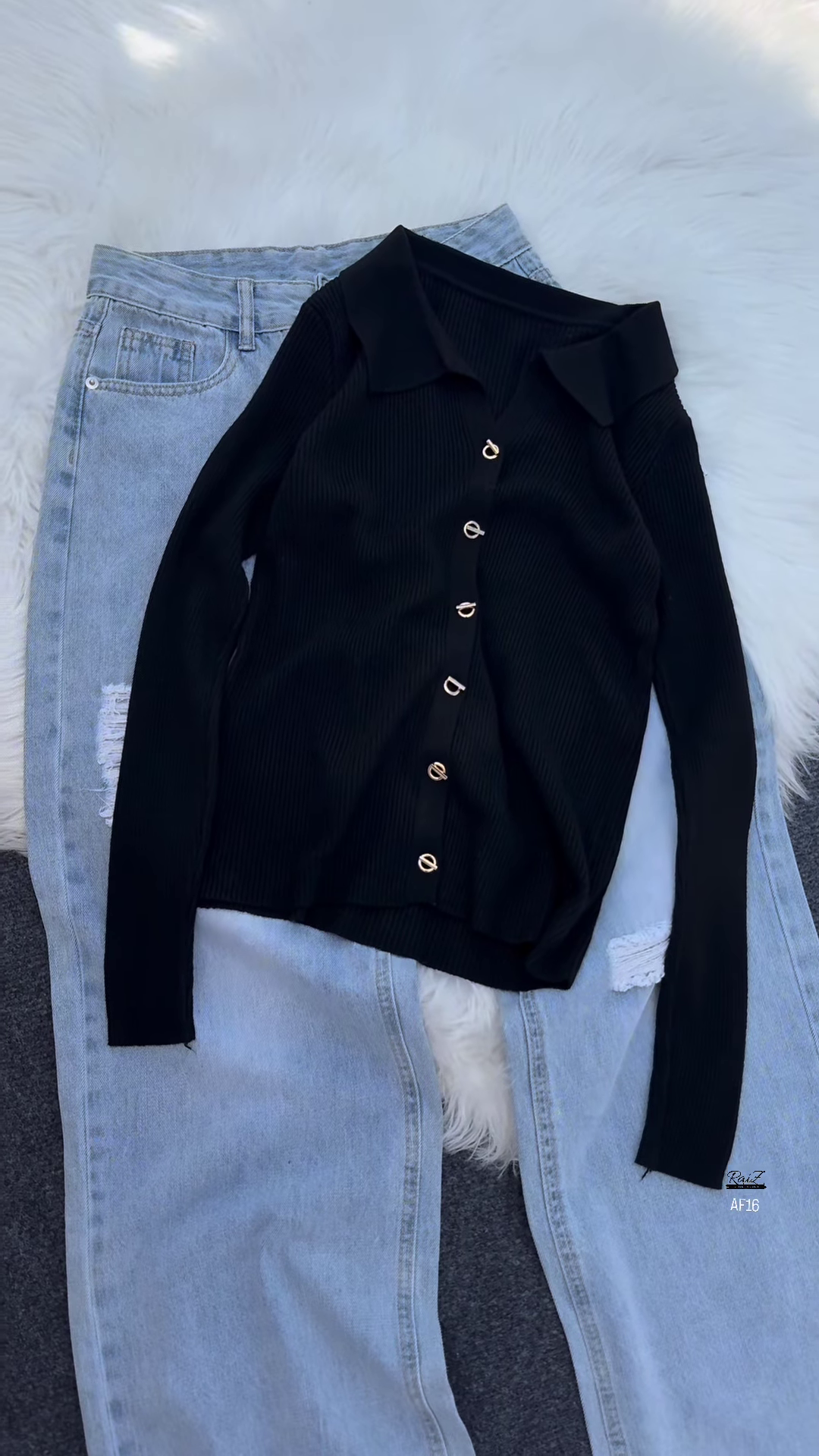 Polished Rib Collar Cardigan ✨ - Image 5