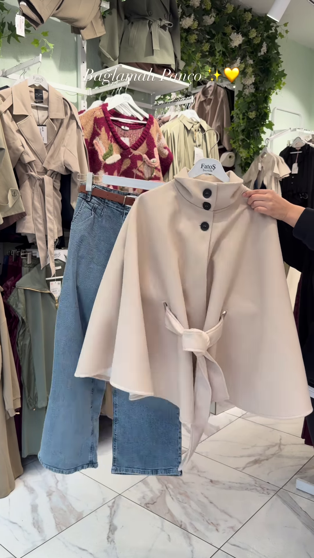 Wrap-Tie Elegance Cape Poncho ✨