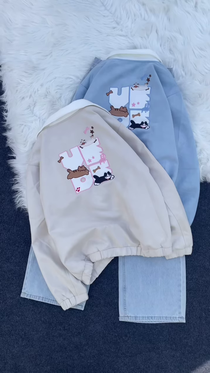 Pet‑Patch Bomber | Playful Print, Everyday Cozy 🐾 - Image 3