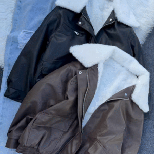 Shearling‑Collar Aviator Jacket | Warm Edge, Everyday Cool ✈️