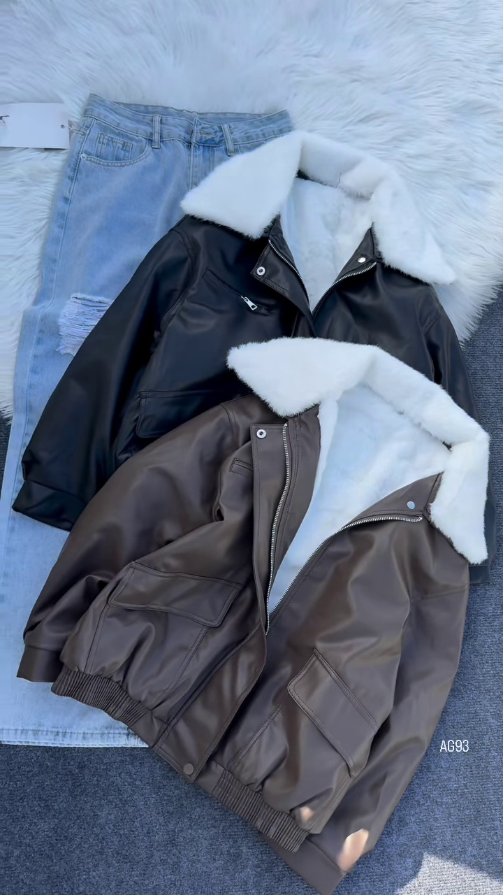 Shearling‑Collar Aviator Jacket | Warm Edge, Everyday Cool ✈️