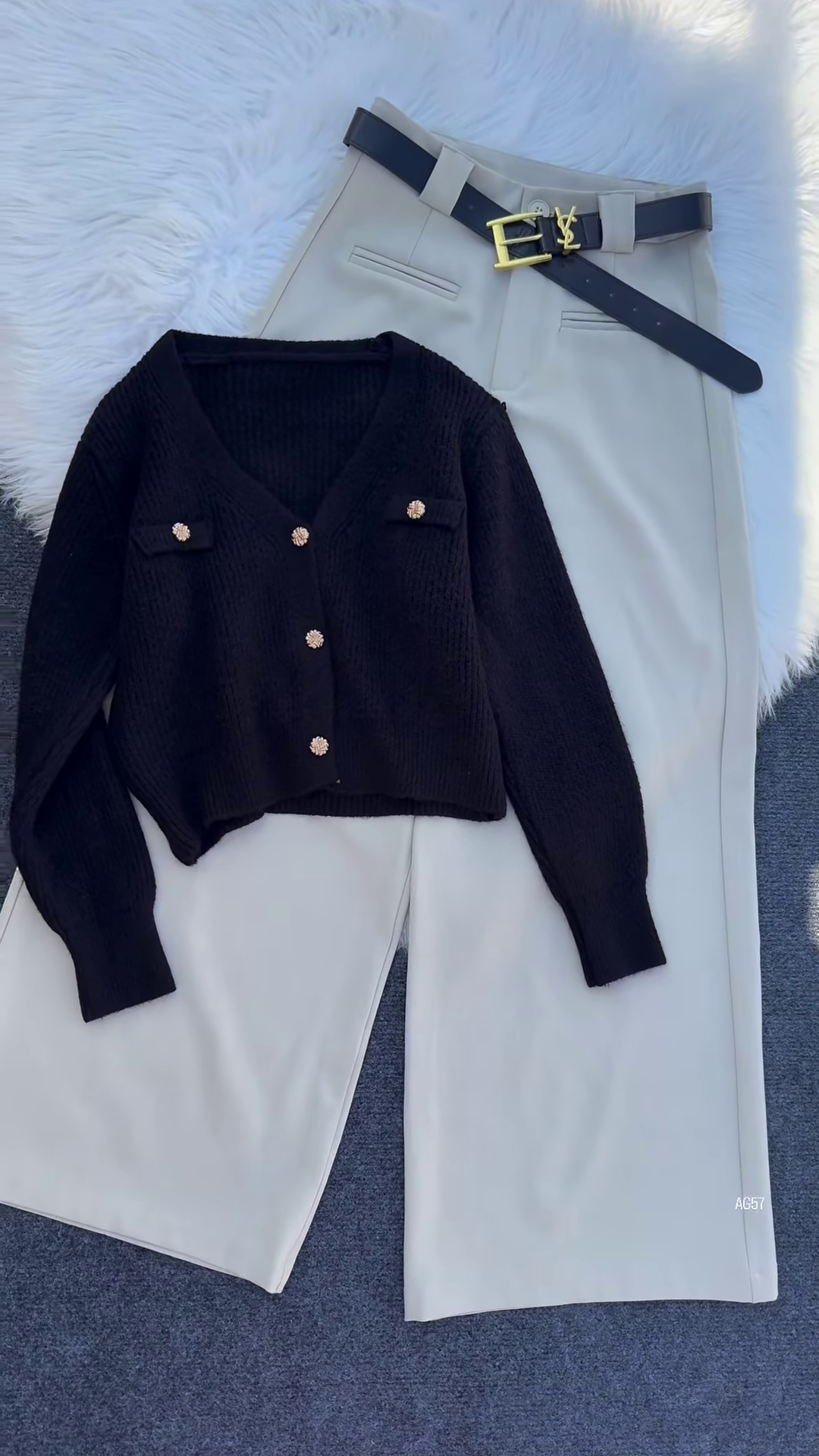 Pearl‑Button Crop Cardigan | Parisian Sweet, Everyday Chic ✨ - Image 3