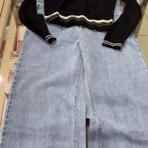 Preppy Knit + Denim Skirt Set | Polished, Playful, Effortless ✨