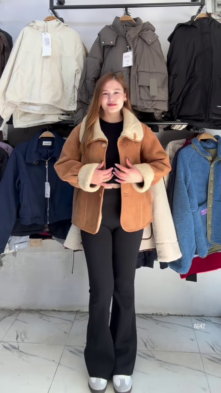 Shearling‑Lined Suede Jacket | Toasty, Timeless, Two‑Way ❄️