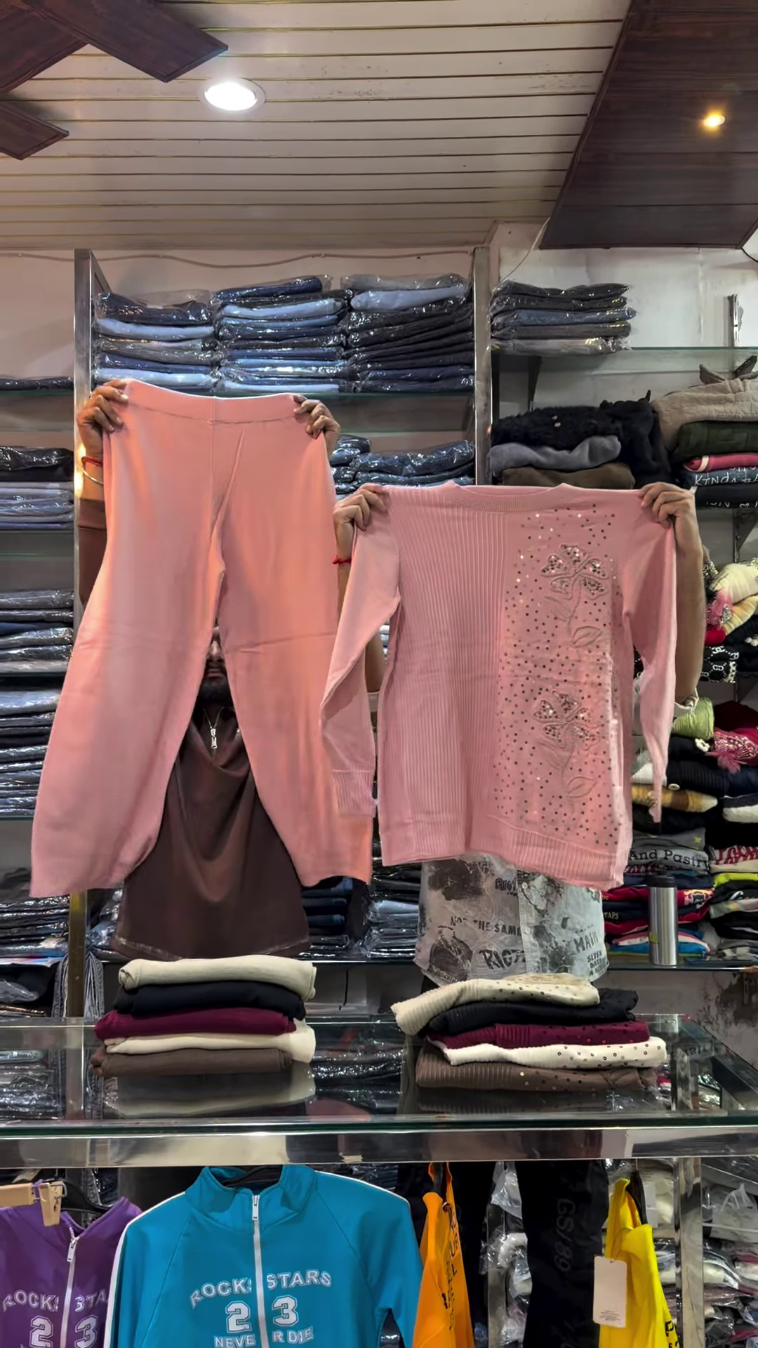 Rhinestone Knit Co‑ord Set | Sparkle, Stretch, Stay‑Cozy ✨ - Image 5