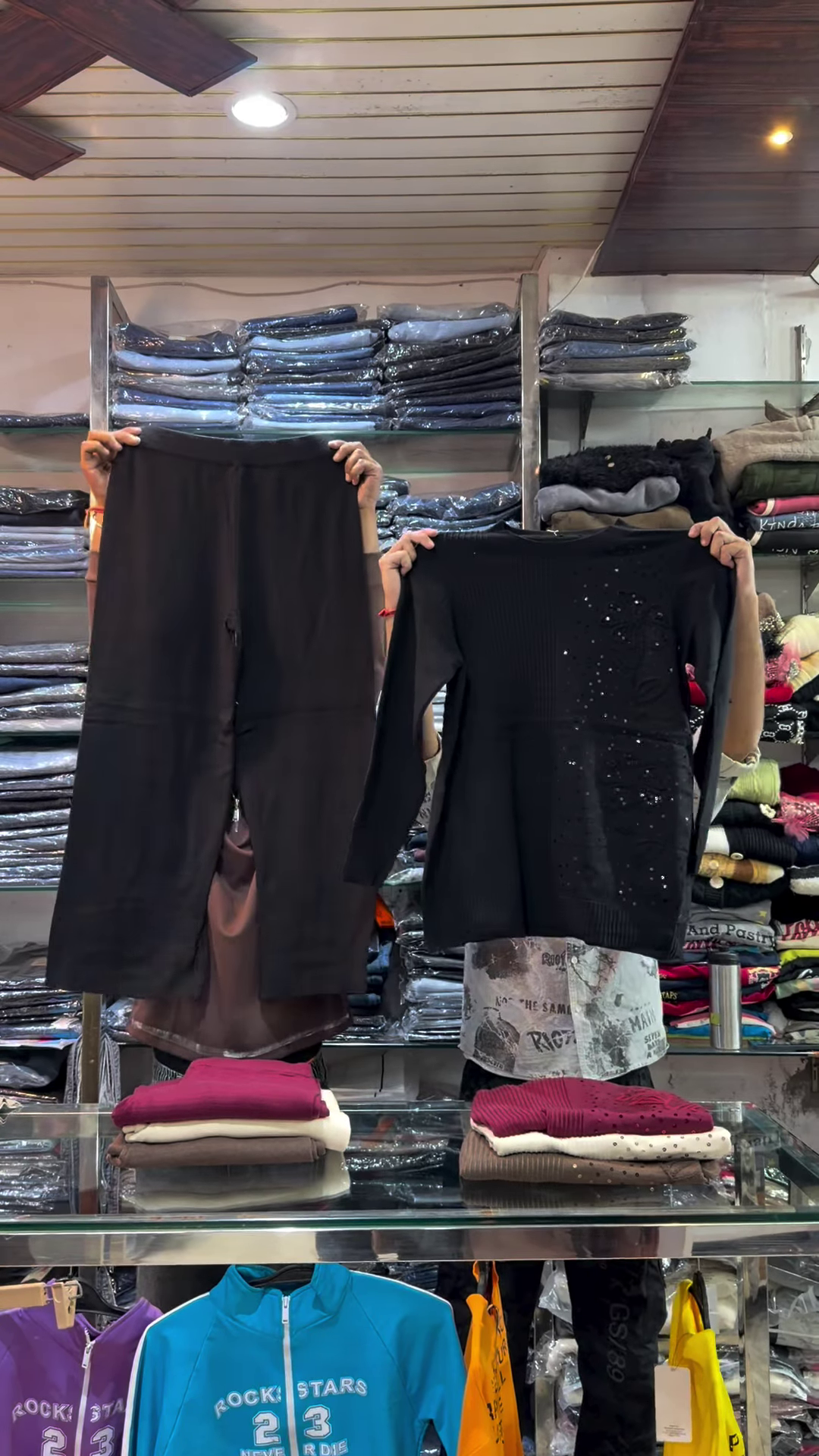 Rhinestone Knit Co‑ord Set | Sparkle, Stretch, Stay‑Cozy ✨ - Image 3