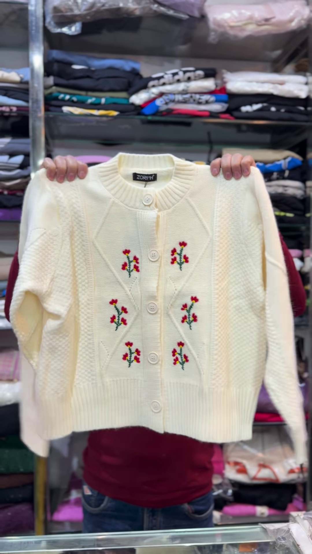 Daisy Stitch Button Cardigan | Sweet, Cozy, Vintage‑Chic 🌼