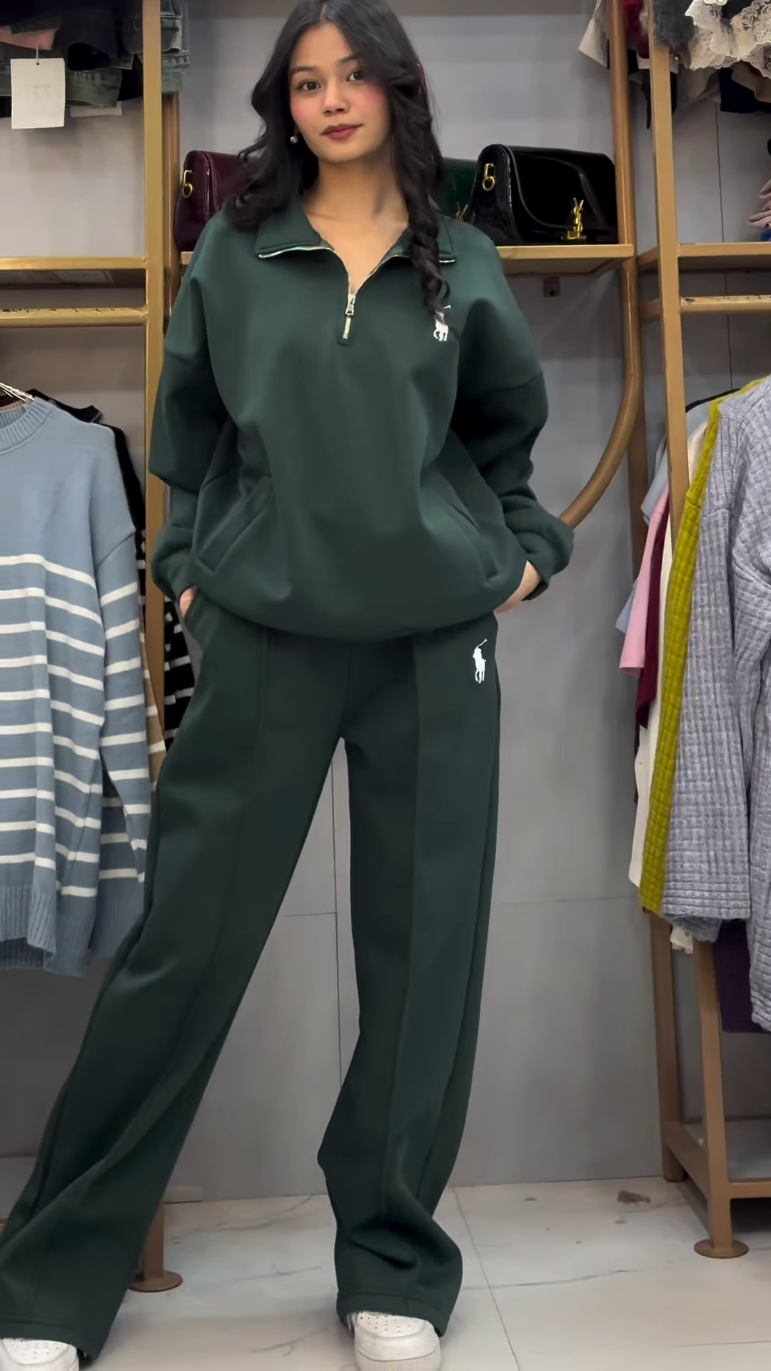 Polar Fleece Half‑Zip Co‑ord | Soft, Warm, Errand‑Ready ❄️