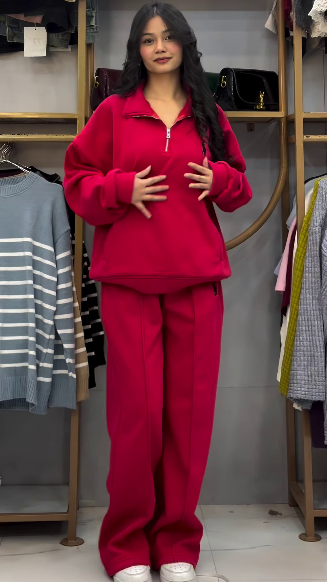 Polar Fleece Half‑Zip Co‑ord | Soft, Warm, Errand‑Ready ❄️ - Image 4