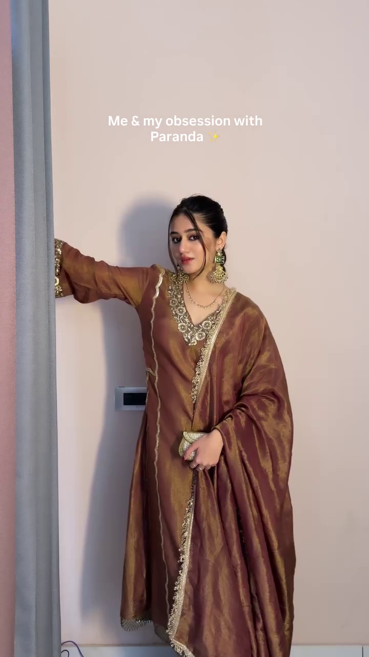 Golden Aura Festive Suit - Image 4