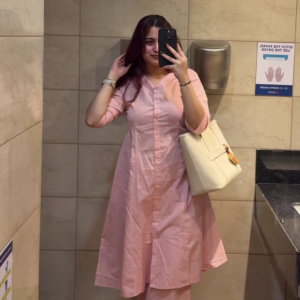 Pink Office Kurta Set