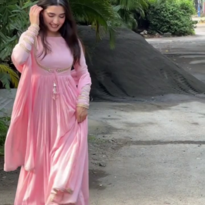 Pink Anarkali Style