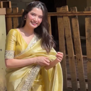 Yellow Saree Look