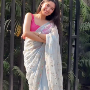 Pink Saree Chic