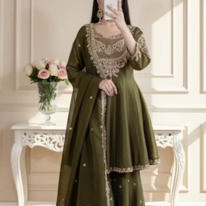 Olive Green Festive Flair Set