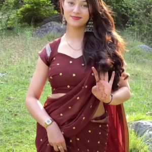 Wine Saree Timeless Beauty