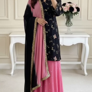 Black & Pink Fusion Suit