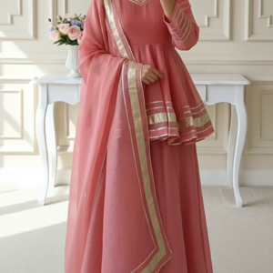 Rose Pink Festive Anarkali