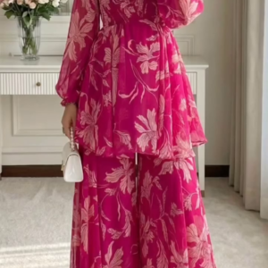 Bold Fuchsia Floral Flow Set