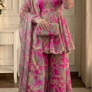 Pink Botanical Luxe Sharara