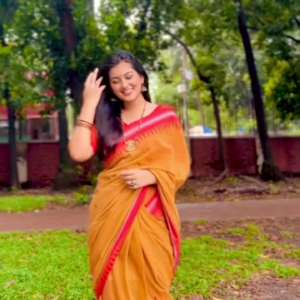 Mustard Saree Classic Charm