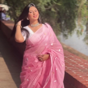 Soft Pink Saree Grace