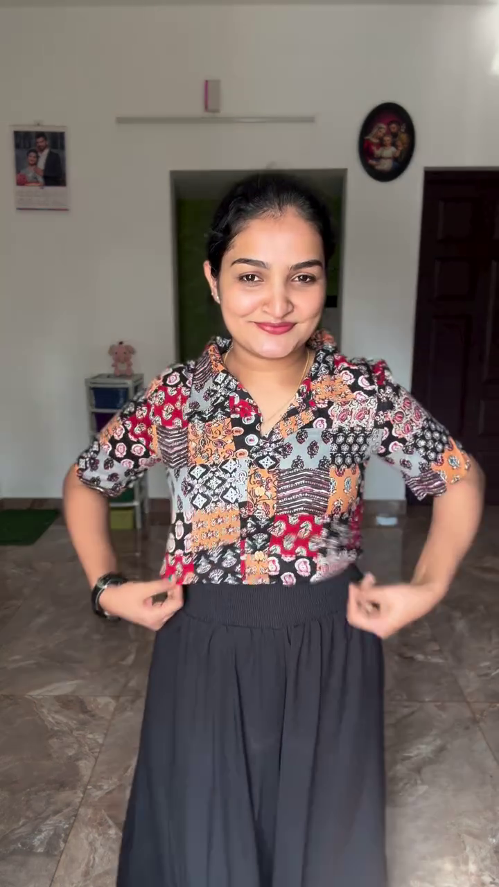 Women's Printed Co-Ord Set with Wide Leg Pants Casual Outfit - Image 3