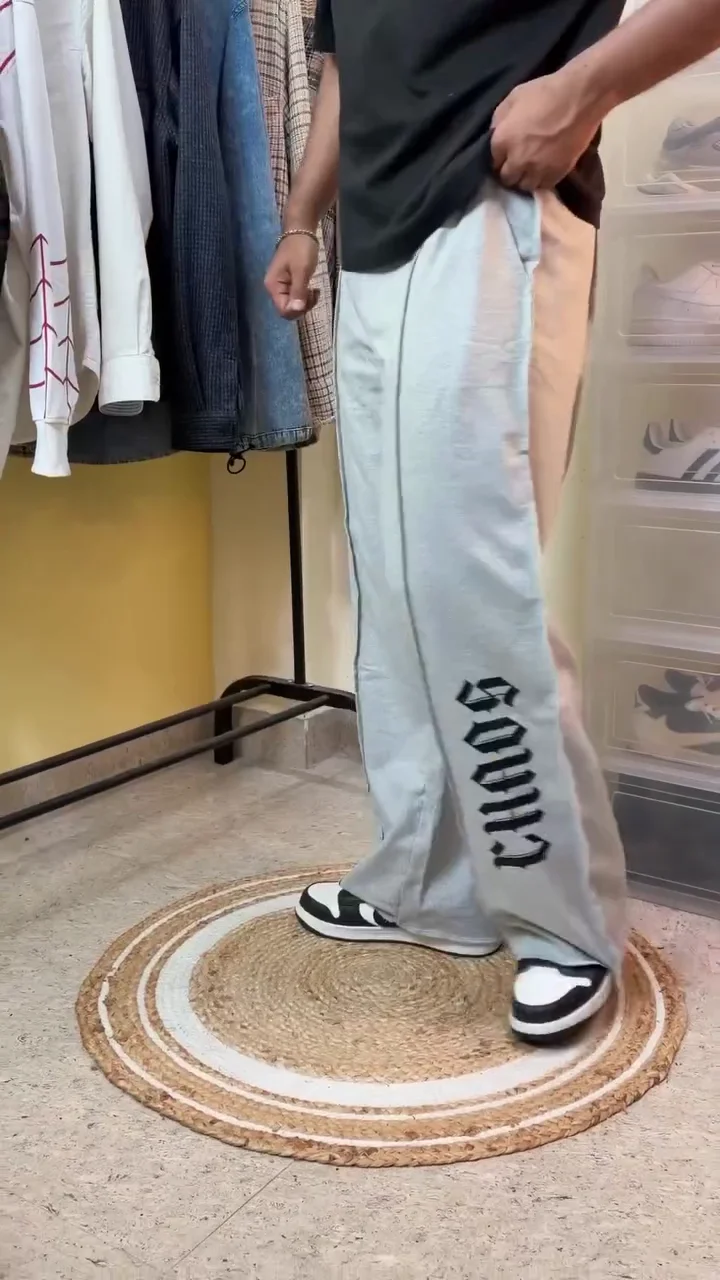 Women's White Striped Track Pants Casual Athleisure Wear