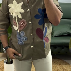 Men’s Floral Printed Casual Shirt | Trendy Oversized Streetwear Fashion