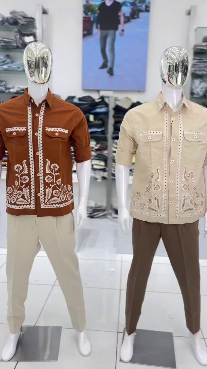 Men’s Embroidered Casual Shirt | Premium Retro Party Wear Fashion - Image 2