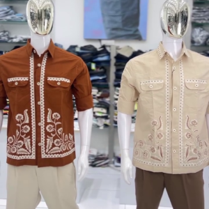 Men’s Embroidered Casual Shirt | Premium Retro Party Wear Fashion