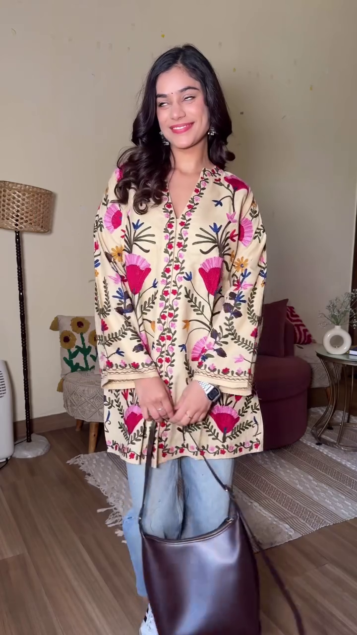 Women’s Embroidered Casual Kurti Top | Trendy Ethnic Fusion Wear - Image 11