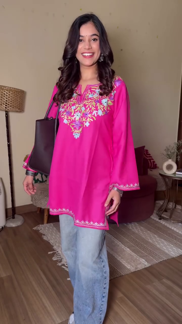 Women’s Embroidered Casual Kurti Top | Trendy Ethnic Fusion Wear - Image 13