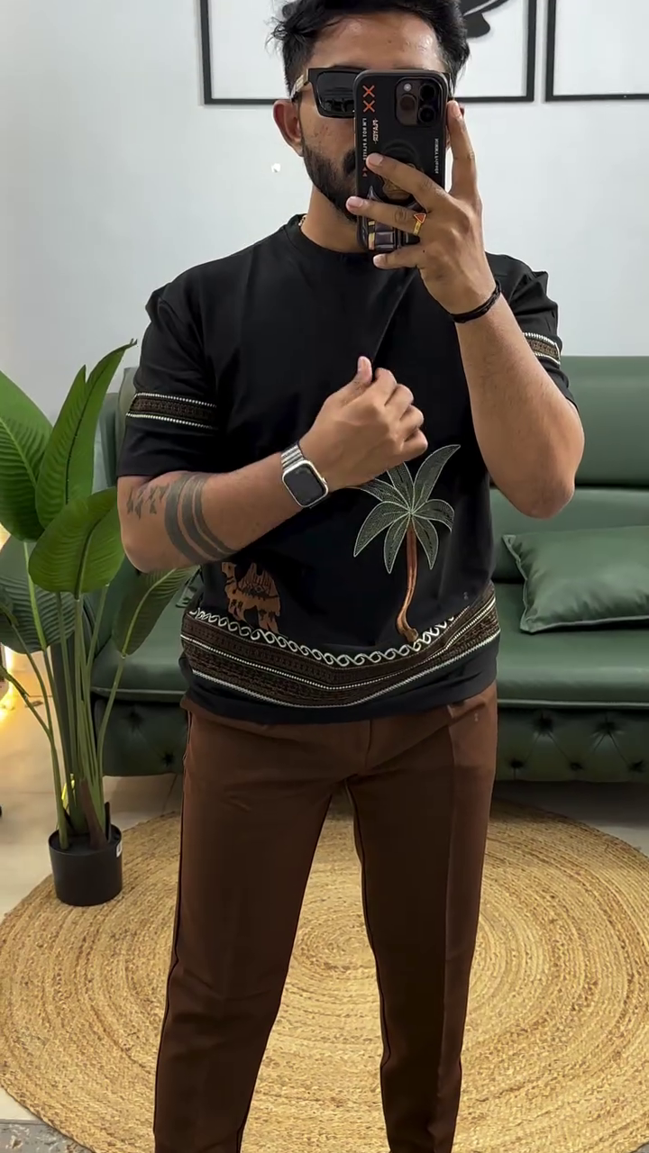 Men’s Tropical Graphic T-Shirt | Trendy Casual Summer Wear - Image 8