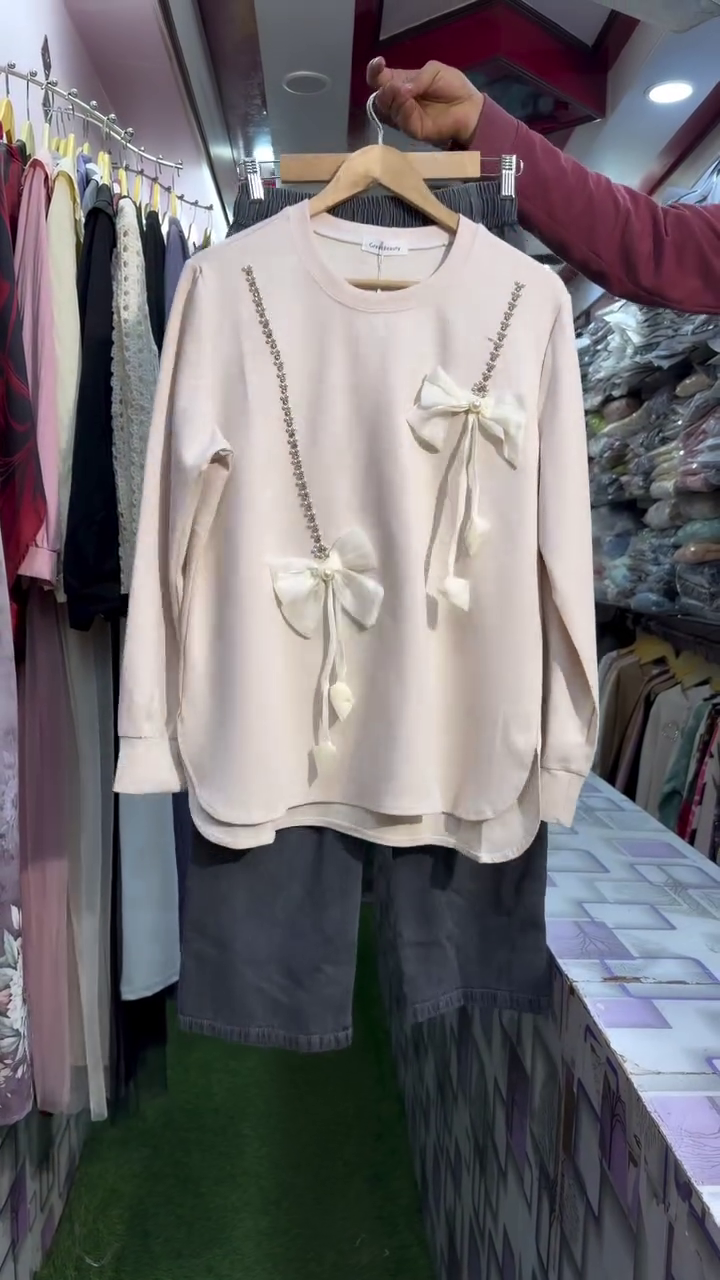 Women’s Bow Detail Co-Ord Set | Stylish Casual Korean Fashion Wear - Image 10