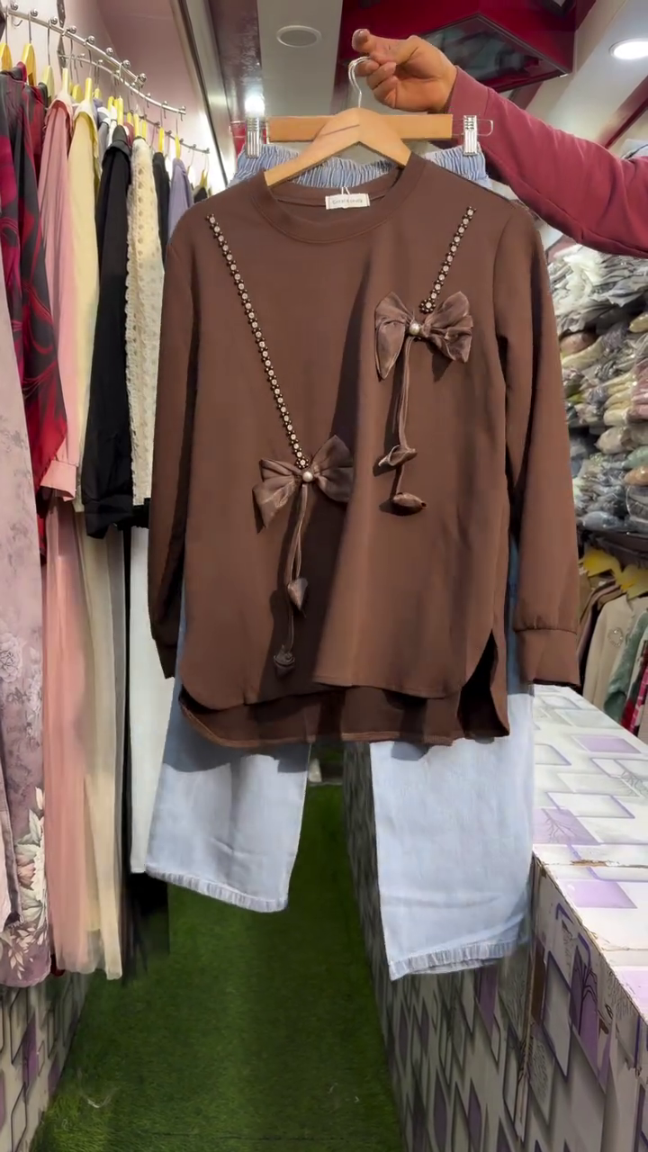 Women’s Bow Detail Co-Ord Set | Stylish Casual Korean Fashion Wear - Image 5