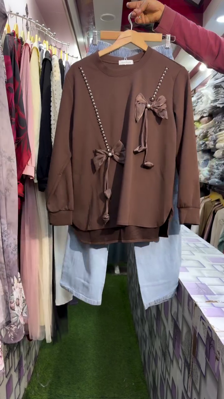Women’s Bow Detail Co-Ord Set | Stylish Casual Korean Fashion Wear - Image 7