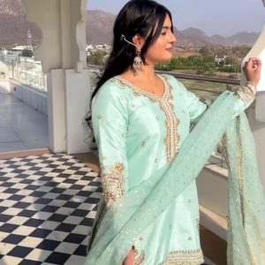 Mint Green Sharara Suit – Graceful Festive Elegance 🌿